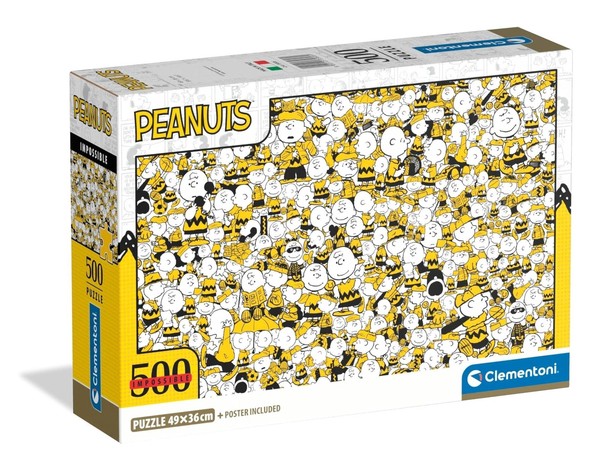 Gadget - Clementoni: Puzzle 500 Pz - Impossible - Peanuts -D- Clementoni-image