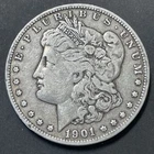 1901-O Morgan Silver Dollar US 90% Coin F To VF