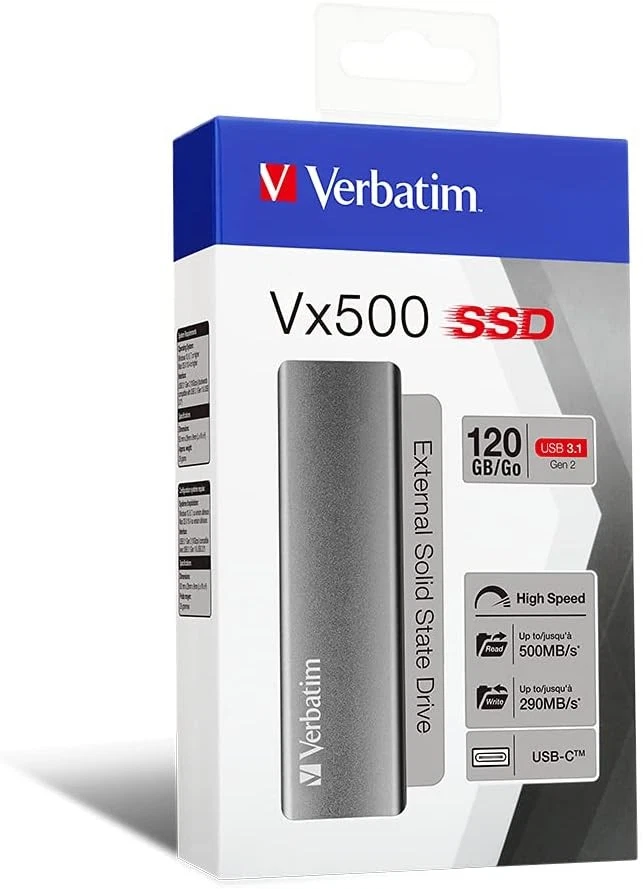 Verbatim Vx500 SSD - 120 GB - Space grey - 29 g - External SSD - USB 3.0 SSD - L - Image 4 of 4