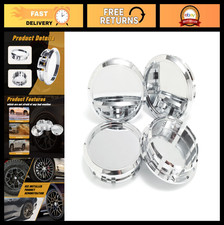 4pcs Chrome Center Caps 2.66in 67.5mm Snap-on Wheel Covers 2.2in Id
