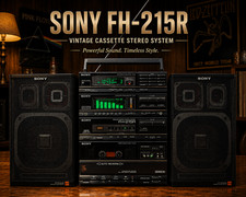 SONY FH-215R   MINT  RaRe   Vintage Cassette Stereo Boombox