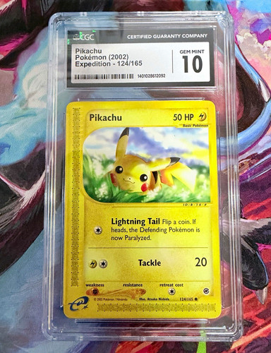 Pikachu graded CGC 10 for sale on eBay