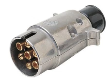 Trailer Caravan Camper 7 Pin Large Round Metal Plug ADR Approved TP7MLB