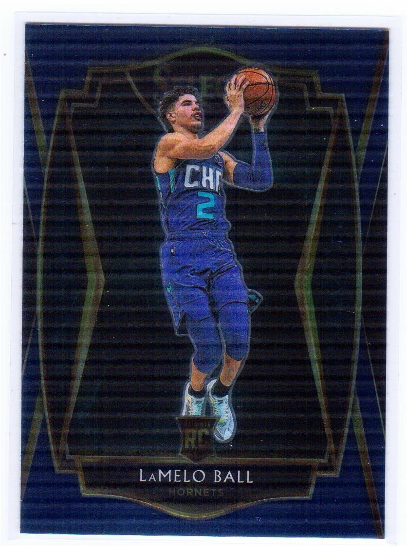 LaMelo Ball RC 2020-21 Panini Select Premier Level Rookie Blue Charlotte Hornets
