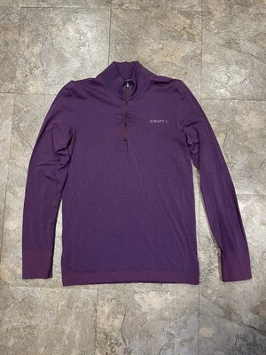 Women's Medium Craft 1/4 Zip Wool Base Layer
