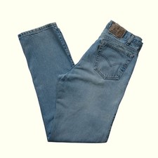 LEVI'S 540 VTG 90s RETRO USA MADE RELAXED FIT BLUE 100% COTTON JEANS 1994 SZ 35