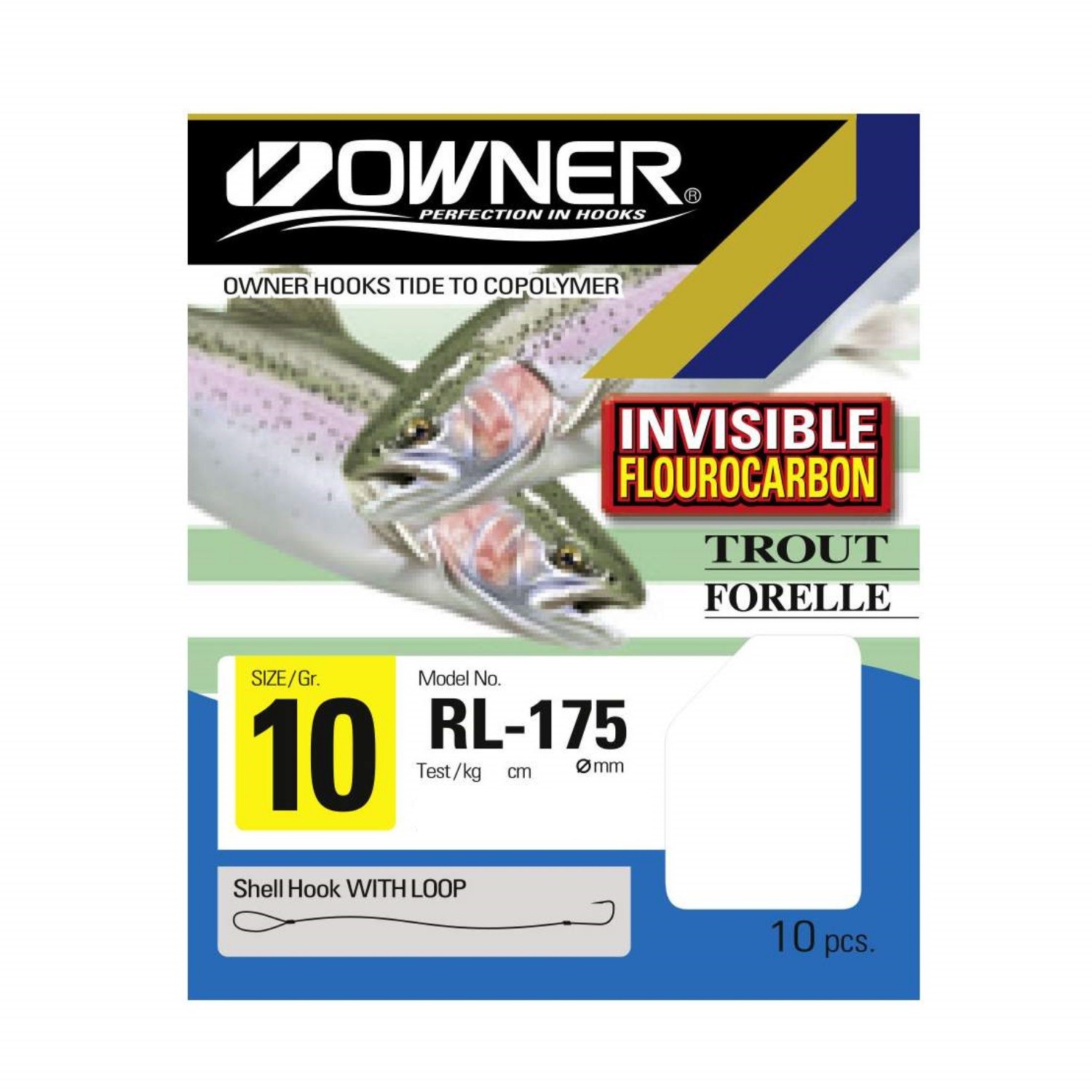 Владелец gebundene Angelhaken, Фторуглеродная головка длиной 150 см, выращенная в гебундене Хакен