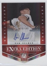 2012 Elite Extra Edition Aspirations Die-Cut Signatures /100 Sam Selman Auto 0p8