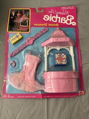 Barbie Wedding Day Bridal Shower #7267 Rare 1991 Gifts Wishing Well