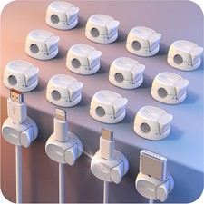 16Pack Cord Organizer Dual Spring  Clasp  Max Stability Cable Clips, Cord...