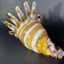 Murano Minchella Collection Conch Shell Blown Art Glass