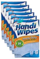Heavy Duty Handy Cloths Absorbent  Multipurpose Cleaning Towels 6 Packs Blue