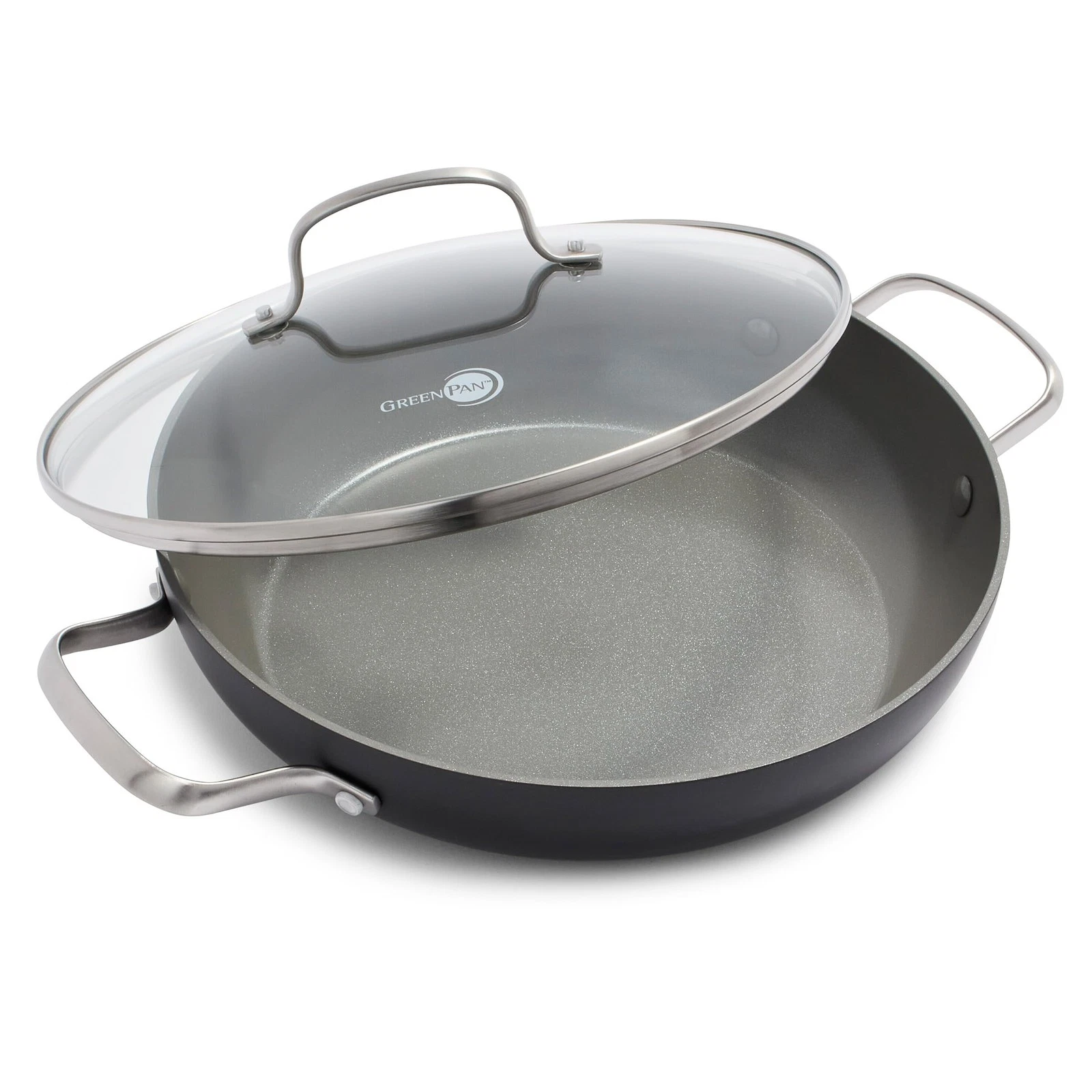 GreenPan Chatham Hard Anodized Healthy Ceramic Nonstick, 11 Everyday Frying ...
