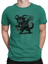 Krampus Cat Creepy Christmas Gift Men's T-shirt