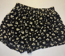 Umgee Women s Floral Shorts Black Boho Chic Beach Bright Colorful Size M
