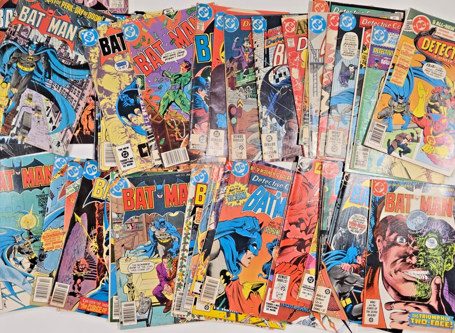 Batman & Detective Comics Collection | 47 Bronze Copper Lot | Joker Two-Face 