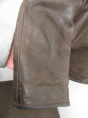 VINTAGE STEWART ITALIAN LEATHER MOTORCYCLE BOMBER JACKET SIZE XXL - Picture 8 of 18