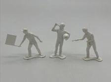 Tim Mee Toys Processed Plastic NASCAR Racing Pit Crew Playset Lot of 3 White