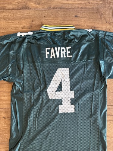 Maglia calcio Green Bay Packers Brett Farve NFL Reebok NFL Equipment uomo MED - Foto 9 di 9
