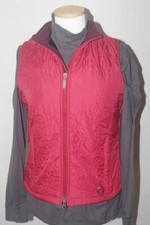 Women's Isis Fleece-lined Vest Embroidered-warm Red-sz 4-euc