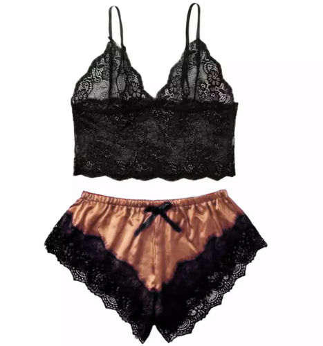 Lingerie Pajama Set Underwear Babydoll Nightwear Sexy Ladies Bodysuit Lace Set - Picture 23 of 55