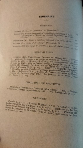 Mémoires de l'institut Historique de Provence année 1936 - Picture 4 of 6