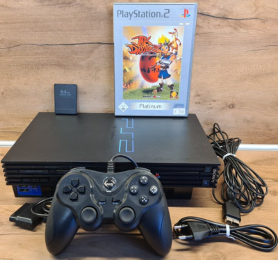 Sony PlayStation 2 PS2 Fat Konsole mit Controller Bundle - Spiel Jak and Daxter