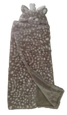 Little Miracles Deer Faux Fur Baby Toddler Plush Security Blanket Hood Ears