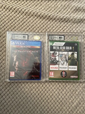 Metal Gear Solid V: The Phantom Pain PS4 Super Rare Grade Both Day One Edition
