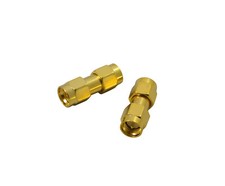 2-Pack SMA Male to Male Gold Plated Coupler Gender Changer SMA MM Male-Male USA