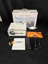 Vizony DP04 White FHD 1080P Portable Mini Video LCD Projector