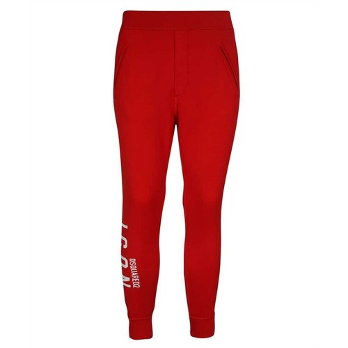 DSQUARED 2 Icon Rosso Pantaloni Della Tuta | eBay