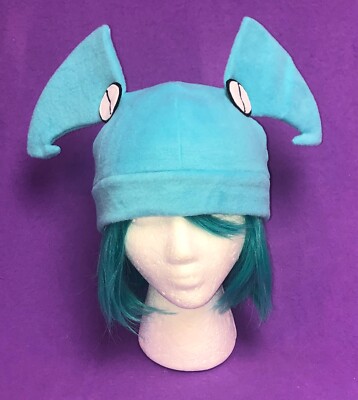 MY LIFE AS A TEENAGE ROBOT Jenny XJ9 fleece ponytail hat - HANDMADE