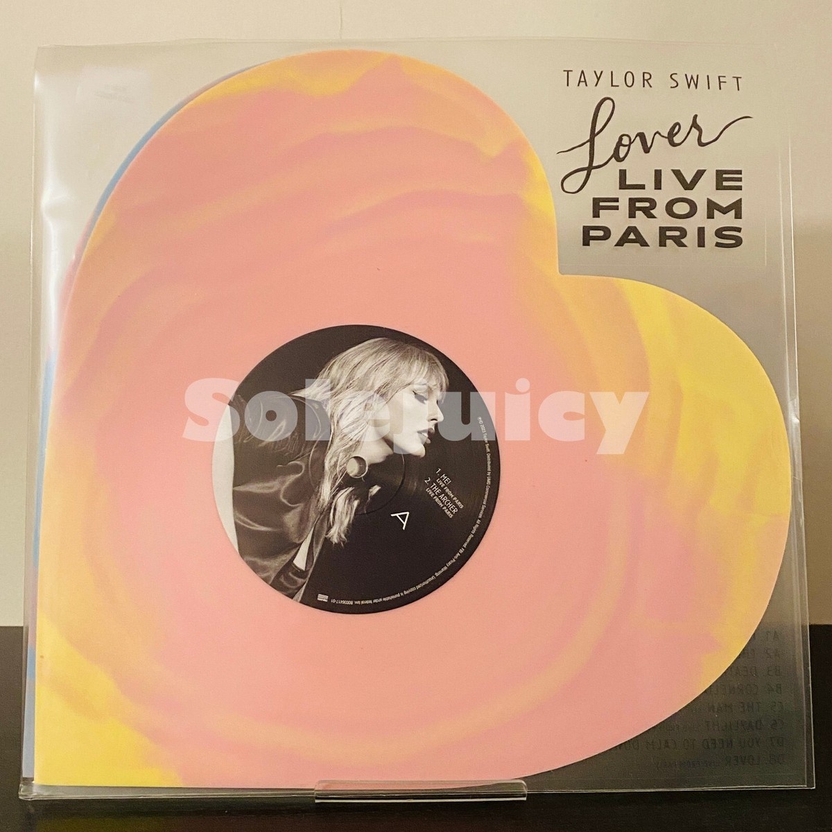 Taylor Swift Lover (Live From Paris) Heart Shaped Vinyl 2025