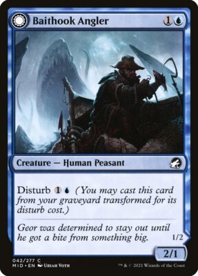 Baithook Angler // Hook-Haunt Drifter (042) Innistrad: Midnight Hunt MID MTG
