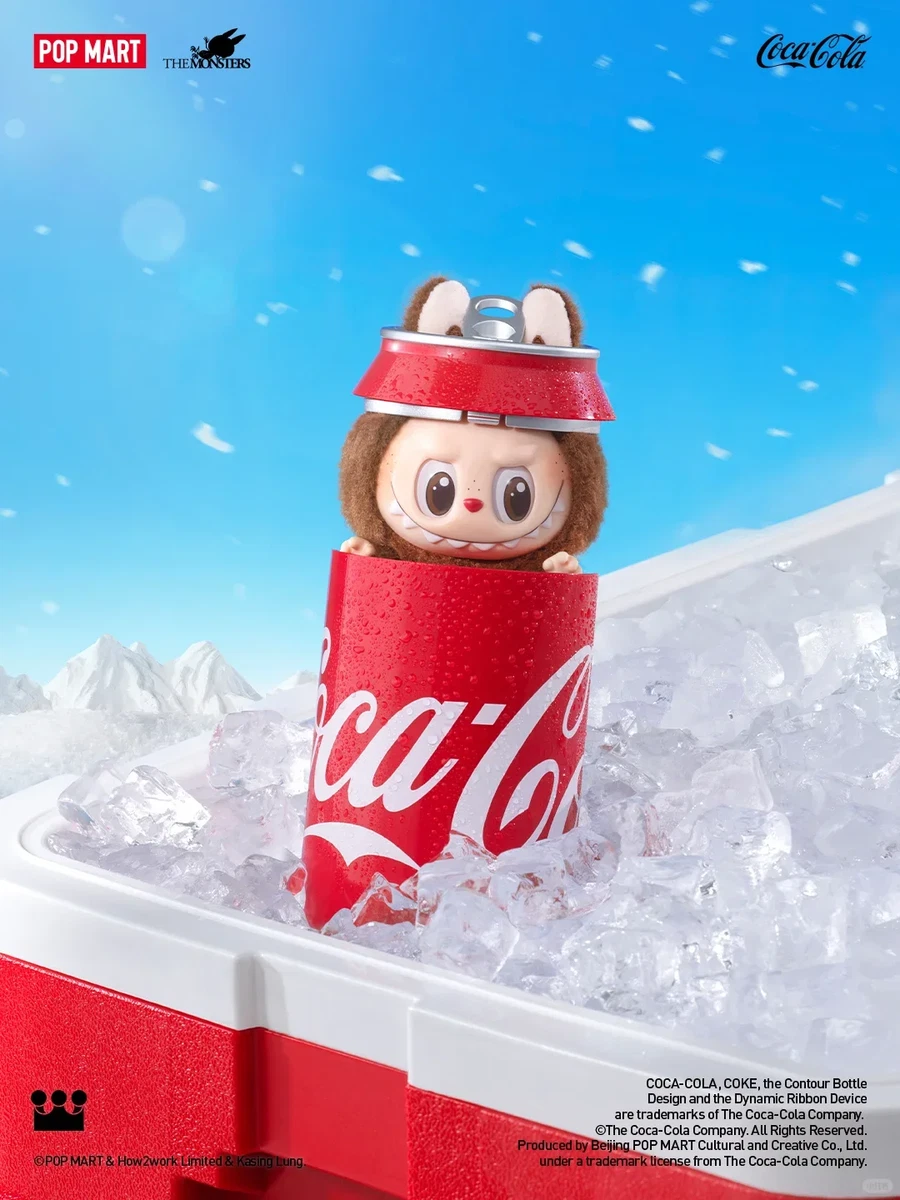 Genuine POP MART The Monsters Labubu Coca-Cola Plush Figure