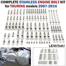 Stainless Engine Screw Bolt Kit Set For Harley Touring Street Glide Road King FL