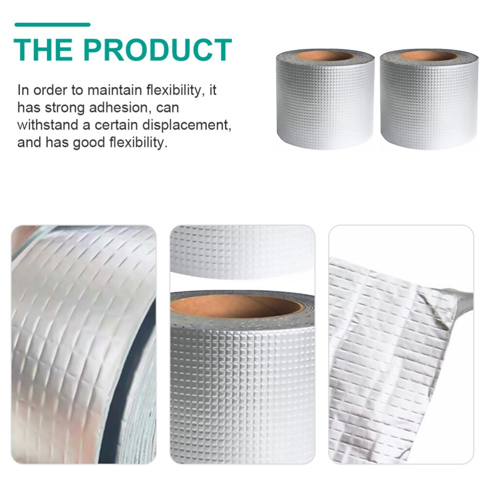 2 Pcs Roof Seal Tape Insulating Duct Aluminum Foil Waterproof eBay
