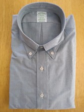 NWOT Brooks Brothers Green Supima Cotton Button Down 17-34 Milano MSRP 140