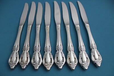 Oneida RAPHAEL Dinner Knives Hollow (Set of 8) Stainless 9''