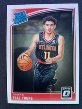 2018-19 Donruss Optic Trae Young Rated Rookie Card RC #198 Atlanta Hawks 18-19. rookie card picture