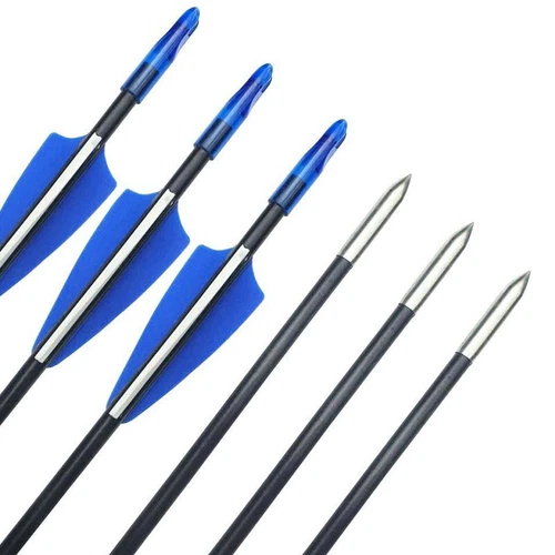 6/12pcs 31" Archery Fiberglass Arrows Target Practice Recurve Bow Hunting - Bild 41 von 49
