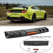 For Ford Mustang Gt Car Rear Bumper Valance Fins Diffuser Spoiler W Brake Light For Ford Mustang Gt Car Rear Bumper Valance Fins Diffuser Spoiler W Brake Light