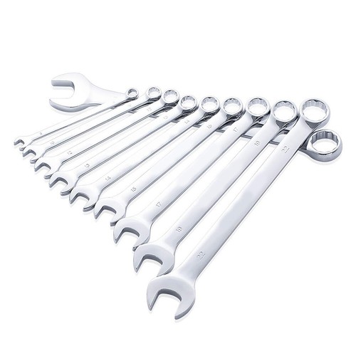 9PC Piece Combination Spanner Set 8,10,12,13,14,17,19,22,24mm Stainless Steels - Picture 2 of 6