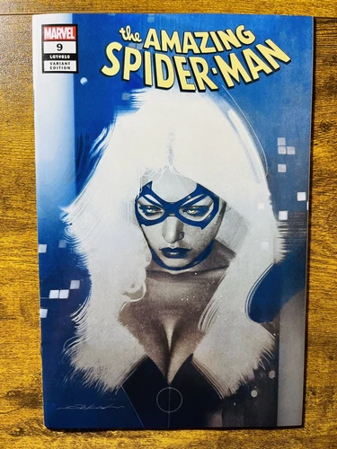 AMAZING SPIDERMAN 9 NM BEAUTIFUL JEFF DEKAL COMICXPOSURE BLACK CAT VARIANT 2018