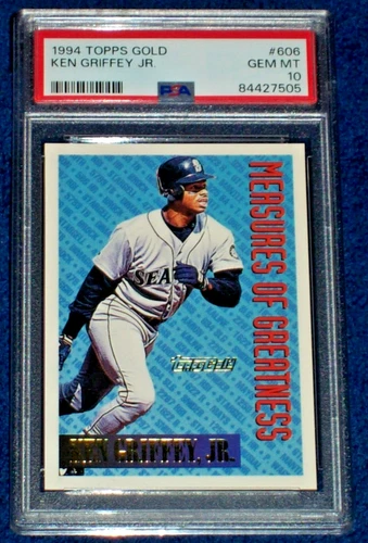 1994 Ken Griffey Jr. #606 Topps Gold PSA 10 Seattle Mariners