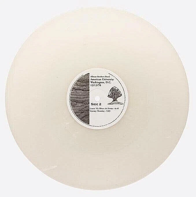 Allman Brother Band Live American University 12/13/70 Smoke Vinyl Newbury Comics - Image 4 of 4