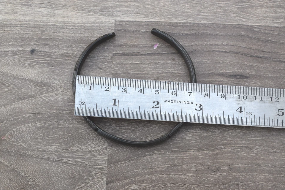 Brazalete vintage de acero de Damasco forjado a mano brazalete para hombre joyería regalo Foto 2 de 4