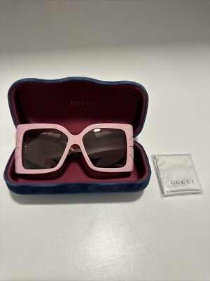 Gucci square 56mm sunglasses pink Gucci Women main image 2