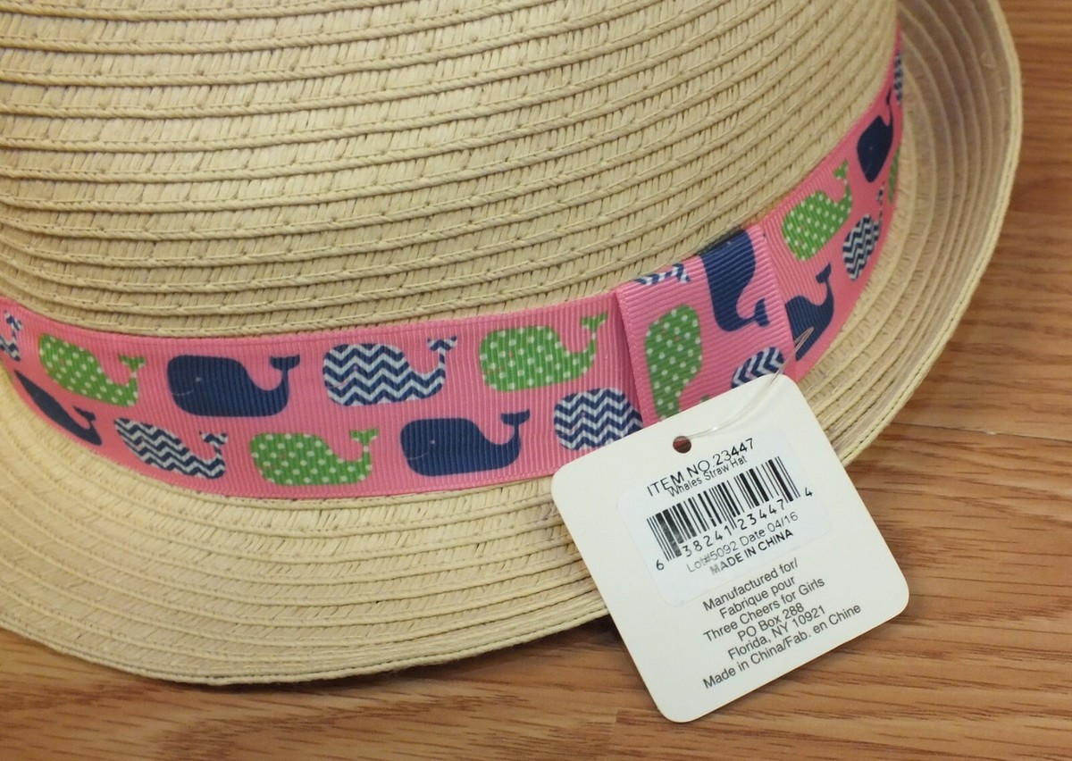 3C4G Three Cheers For Girls Beach Style Fedora Whale Print One